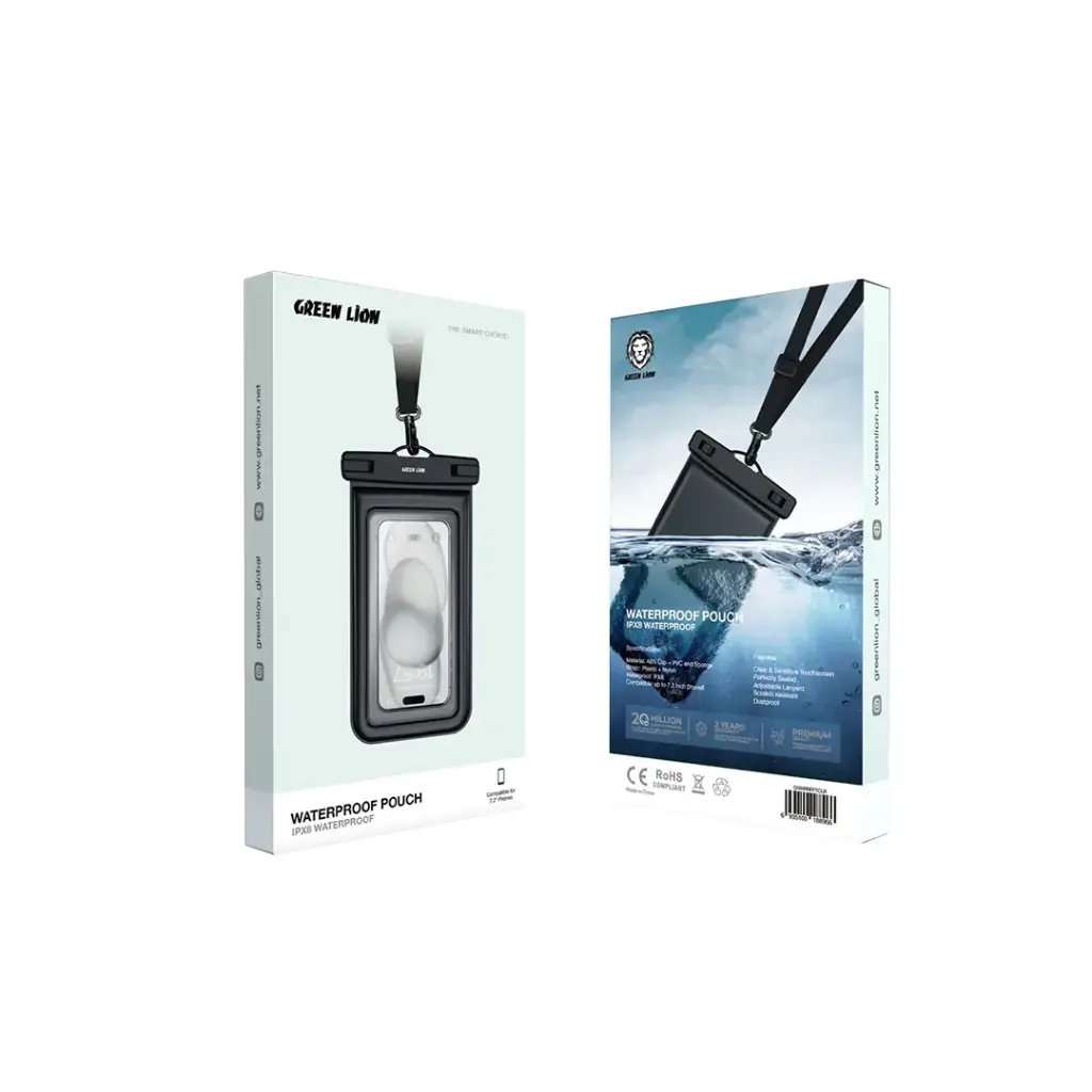 Green Lion Waterproof Pouch For 7.2inch Phone - Linkphones Center